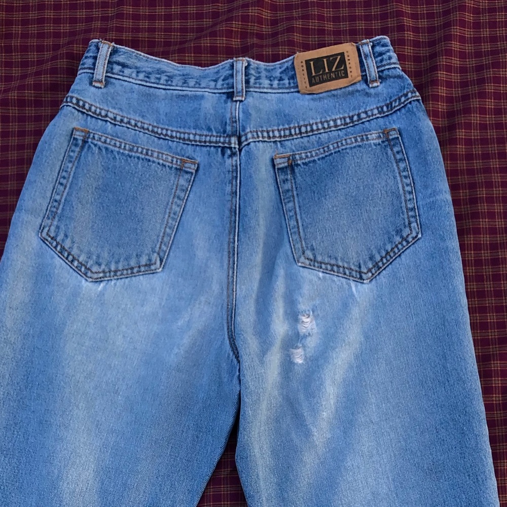 Liz Authentic light wash denim high waisted jeans
